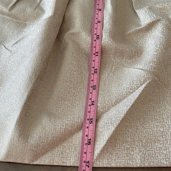 J Crew Factory Women’s Mini Skirt Golden Shimmer Size 8 - Picture 6 of 7